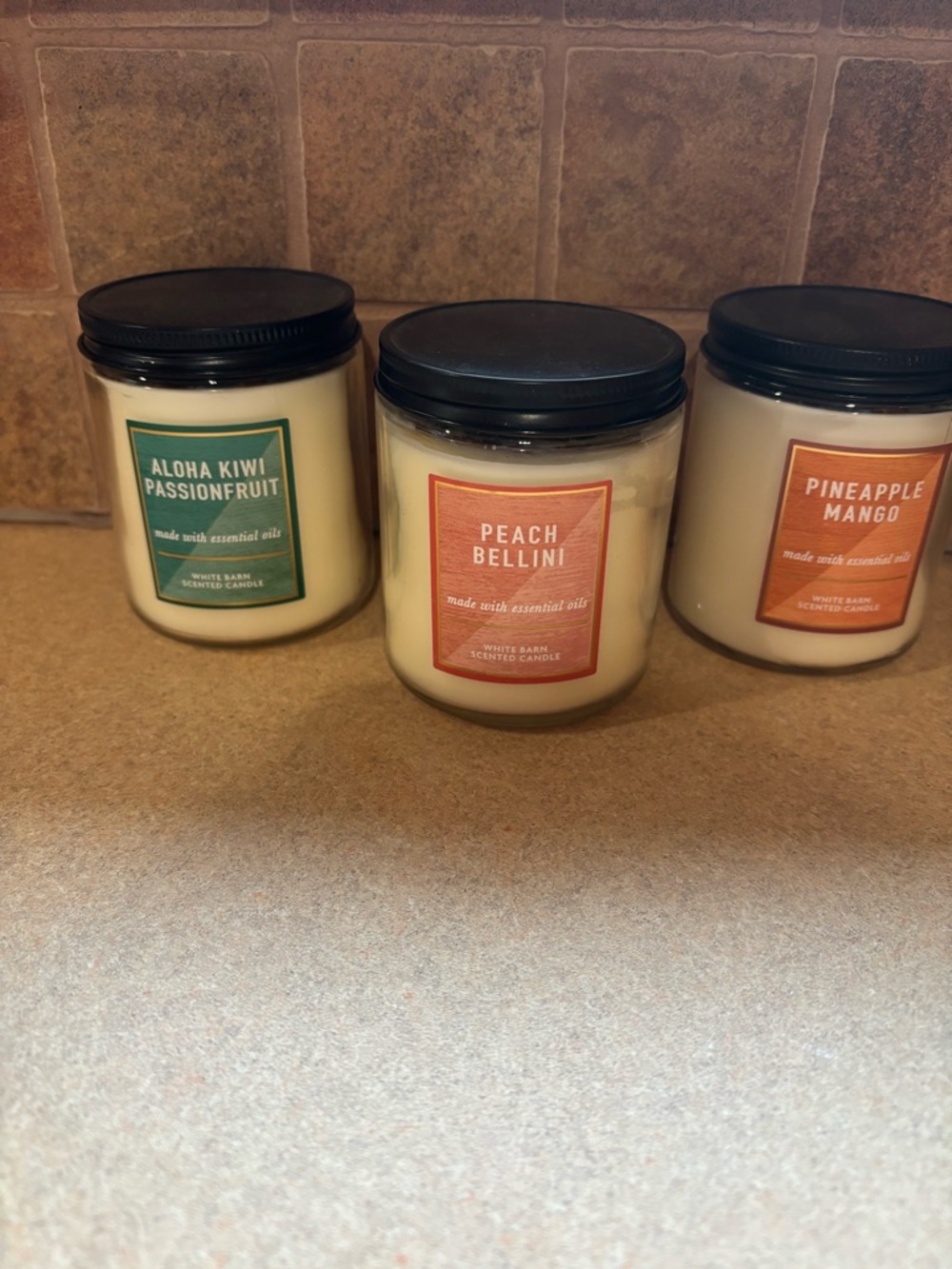 Bath & Body Works Set of Three Candle Jars
